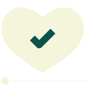 Heart with checkmark